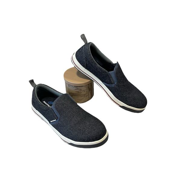 New Nautilus Work Shoes Women’s 9.5 Westside Steel Toe Slip Resistant Blk Canvas - Picture 1 of 12